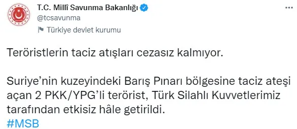 Son dakika: Taciz ateşi açan 2 terörist öldürüldü! Cezasız kalmıyor - 1