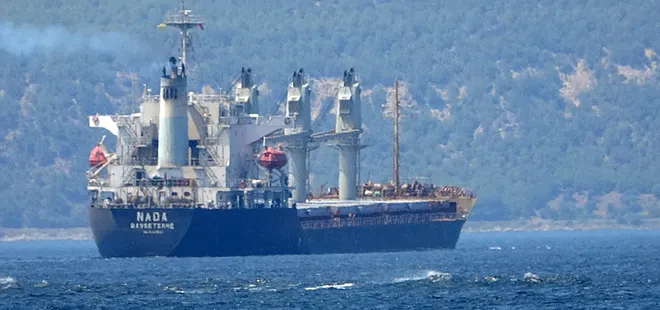 Çanakkale Boğazı'nda yük gemisi arıza yaptı
