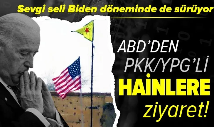 ABD yönetiminden PKK’lı teröristlere ziyaret! Hainlere yönelik sevgi Biden döneminde de devam ediyor!