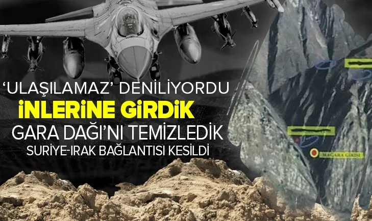 PKK’nın şah damarı Gara Dağı'na Kartal Pençesi! İnlerine girdik...