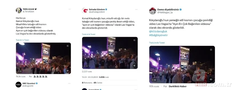 CHP medyası fena trollendi! "Kılıçdaroğlu'nun videosu Las Vegas'ta yayınlandı" haberi montaj çıktı! "Erdoğan kazanacak" detayı 16