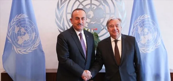 Dışişleri Bakanı Mevlüt Çavuşoğlu ile BM Genel Sekreteri Antonio Guterres görüştü