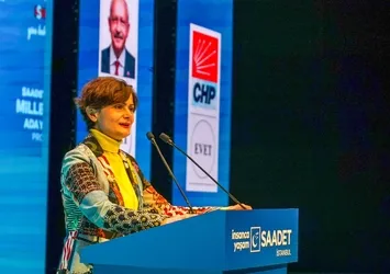 Saadet Partisi'nin içler acısı hali! Kaftancıoğlu'nu kürsüye çıkarıp "nasihat" dinlediler