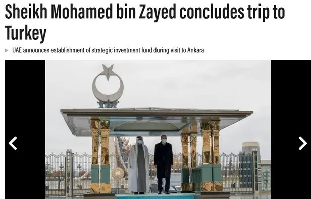Son dakika: Türkiye-BAE görüşmesi dünya basınında: Yatırım hacmi manşetlere taşındı