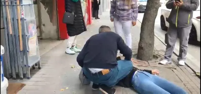 Eskişehir’de isyan ettiren olay: Sevgilisini sokak ortasında dövdü! O anlar kamerada