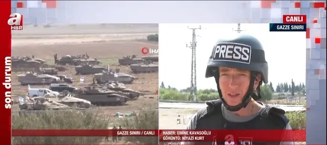 A Haber çatışma bölgesinde | İsrail tankları Gazze sınırında! Namlular sivillere dönmüş durumda