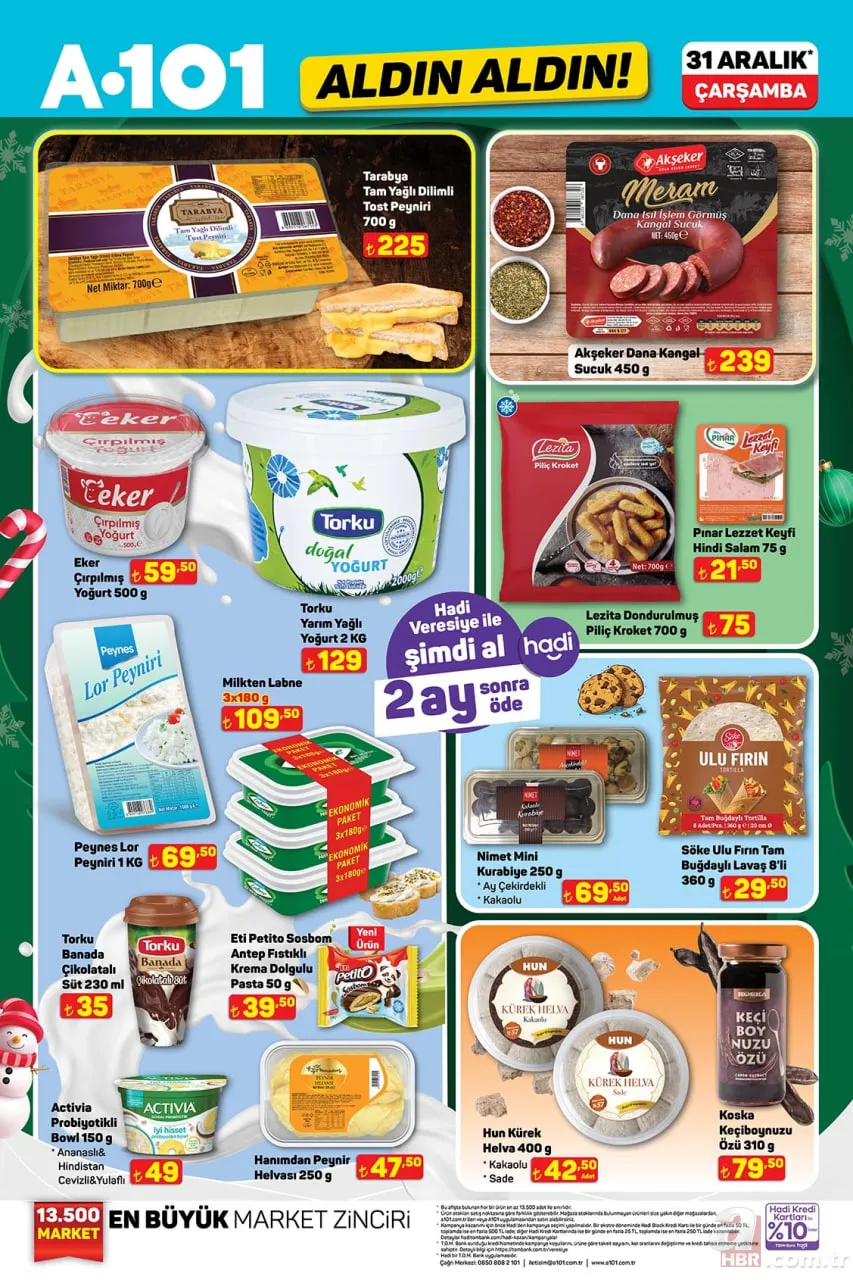 A101’de yılın son fırsatı! 31 Aralık aktüel listesi yayımlandı: Hangi ürünler indirimde? 2