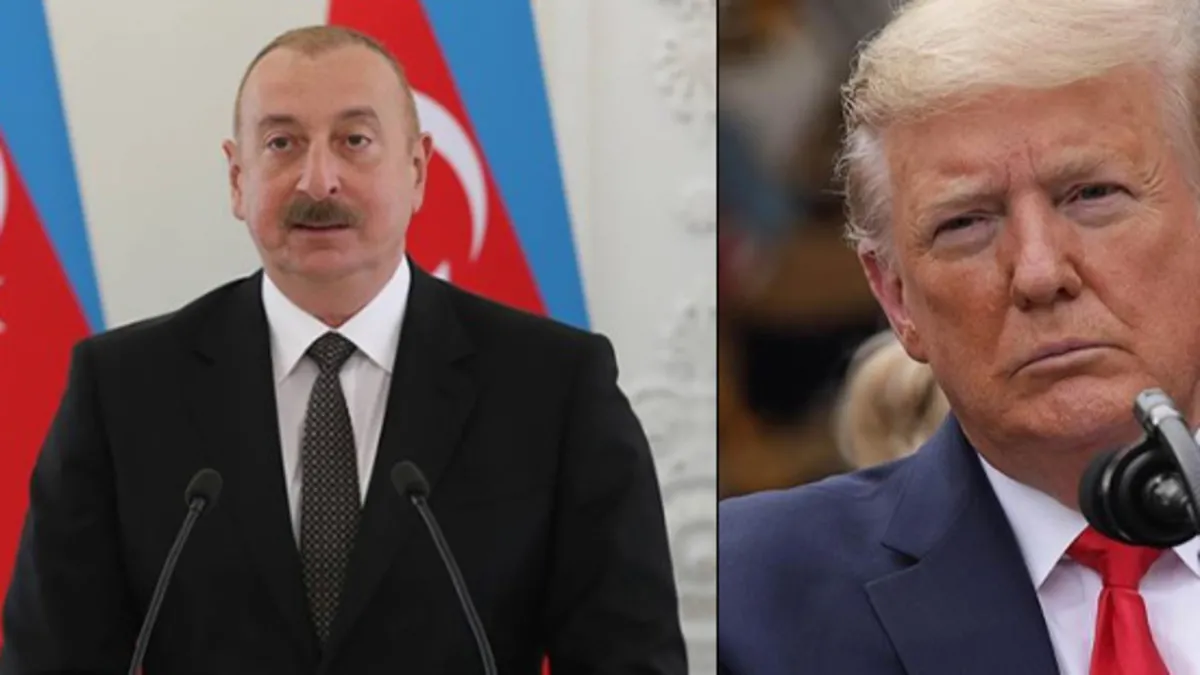 Azerbaycan lideri Aliyev ve Trump görüştü!