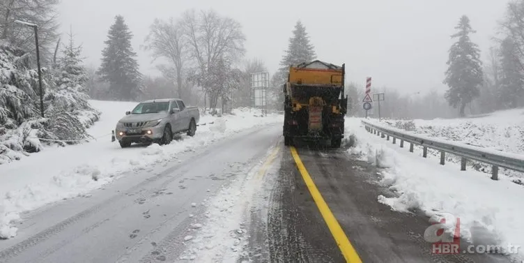 Kocaeli ve Bolu'nun yüksek kesimlerine ilk kar düştü 3