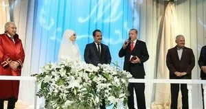 Erdoğan ve Yıldırım nikah şahidi oldu