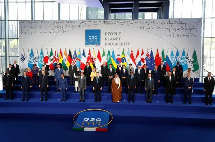 İtalya’da G20 Liderler Zirvesi başladı! Dünyanın merakla beklediği zirveden ilk görüntüler