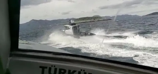 Kardak Kayalıkları’nda gerilim! Sahil Güvenlik 2 Yunan botuna müdahale etti
