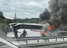 Samsun’da otobüs yangını