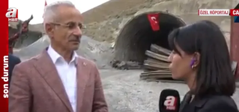 Ulaştırma ve Altyapı Bakanı Abdulkadir Uraloğlu’ndan A Haber'de Hakkari-Van “32 Virajlar Güzeldere Tüneli” açıklaması