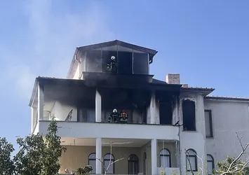 Kayseri'de villada yangın!
