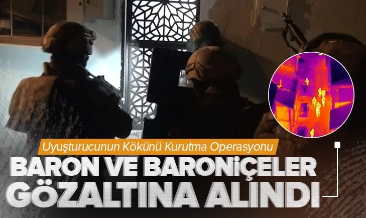 Diyarbakır merkezli 10 ilde Kökünü Kurutma Operasyonu | Baronlar ve baroniçeler gözaltına alındı