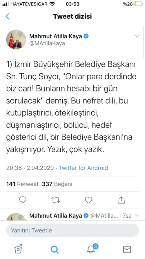 AK Partili Mahmut Atilla Kaya'dan CHP'li Tunç Soyer'in skandal açıklamasına sert tepki - 1