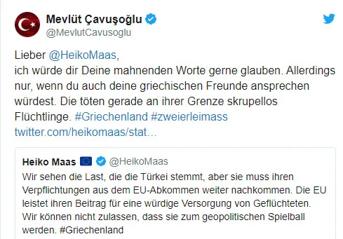 Bakan Mevlüt Çavuşoğlu'ndan Alman mevkidaşına tokat gibi cevap - 1
