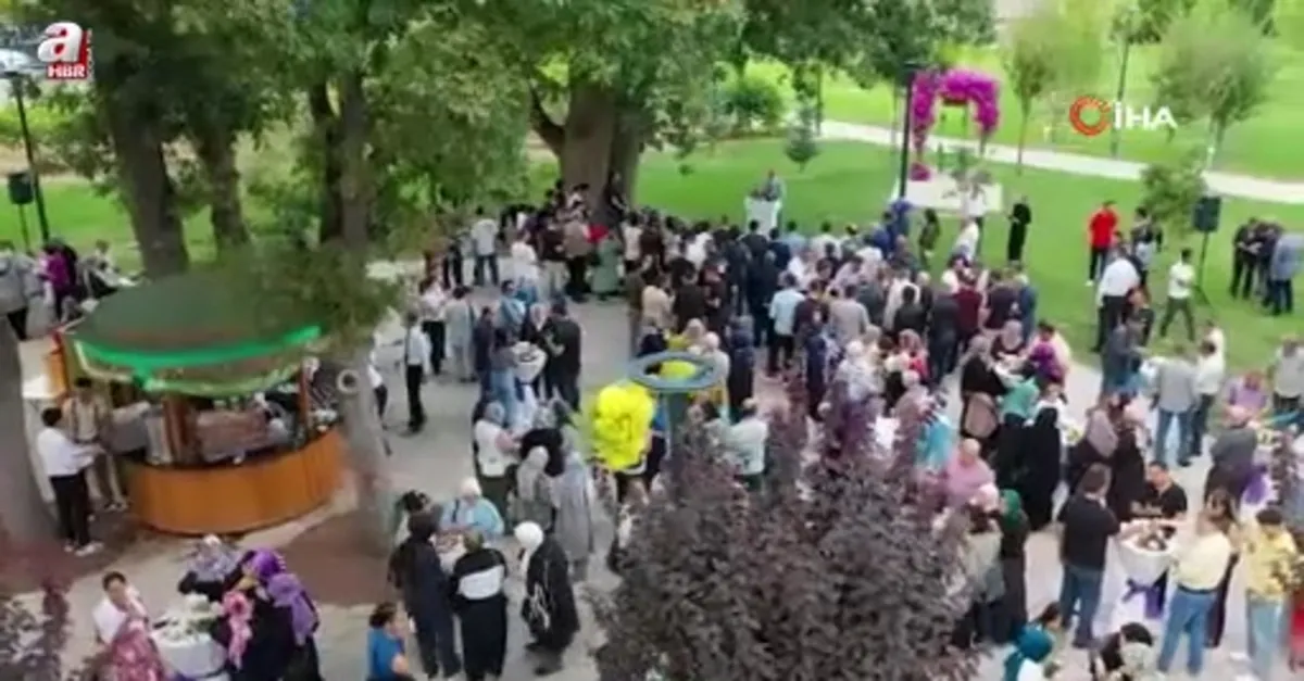Meram Bağı'nda kazanlar kuruldu
