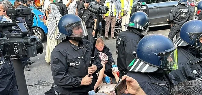 Almanya’da Gazze hazımsızlığı! Filistin’e destek eylemlerinde çok sayıda kişi gözaltında