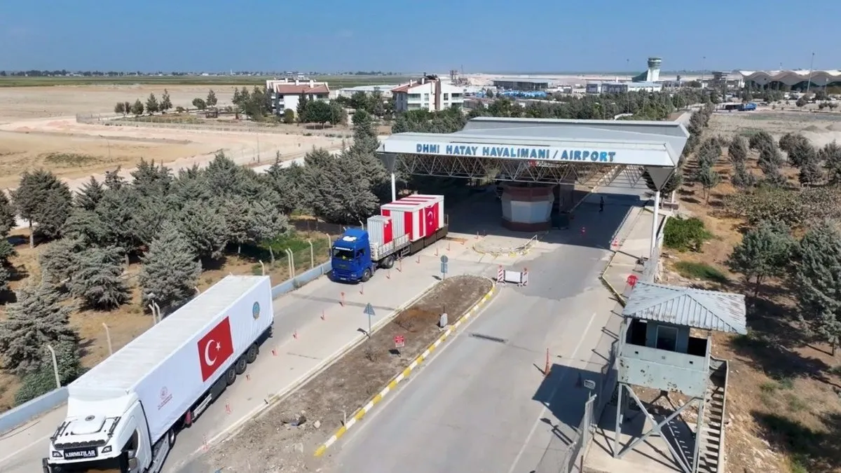 Türkiye'den Suriye'de yeni sevkiyat! Şam Havalimanı’na zorlu hava koşullarında iniş desteği