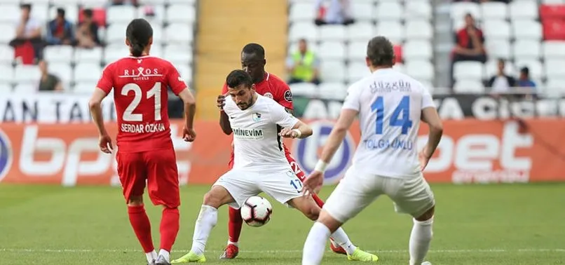 Antalyaspor ile Erzurumspor berabere kaldı!