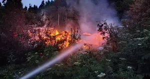 Artvin’de tek katlı ev yangında küle döndü