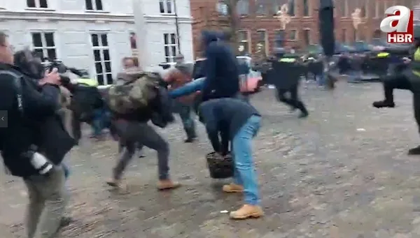 Hollanda’da polisin gözü önünde Kur’an-ı Kerim’e alçak saldırı! Polisler kutsalımızın yakılmasına engel olan Müslümanlara saldırdı