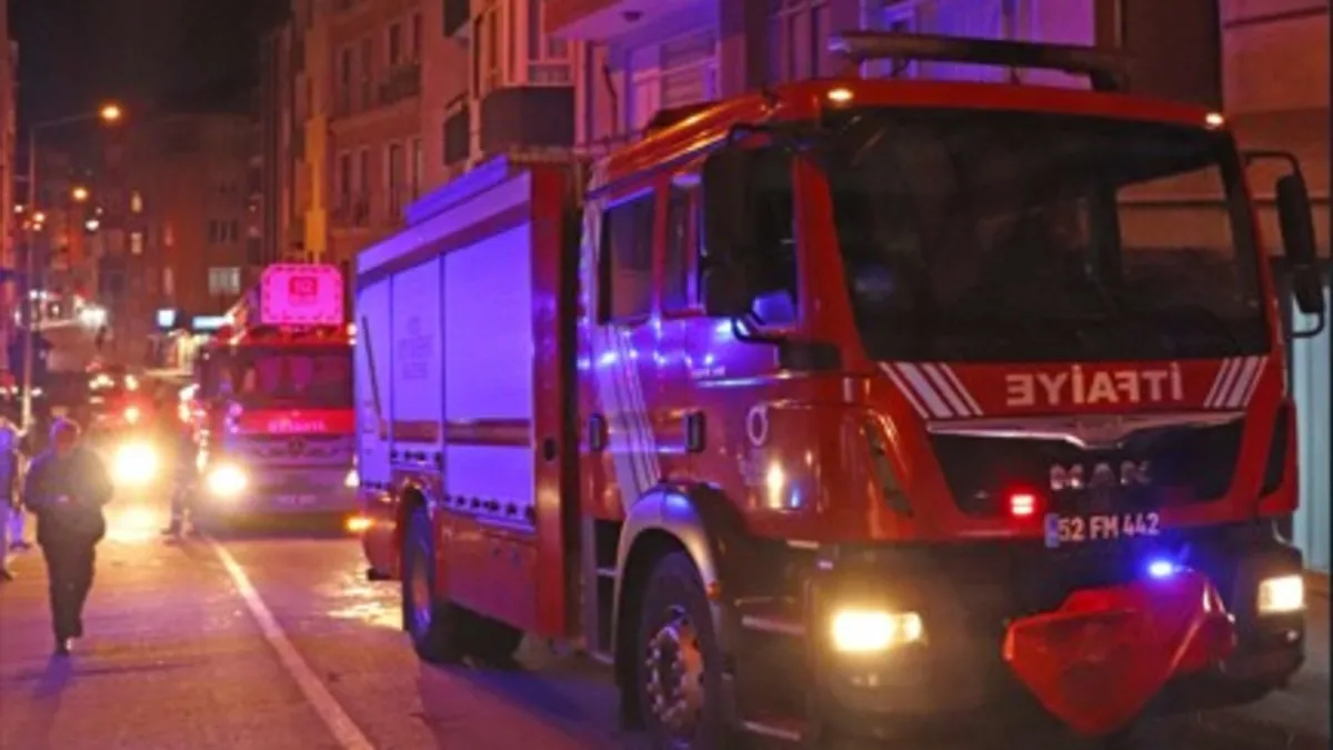 Ordu’da apartman yangını: Anne ve oğlu yaralandı