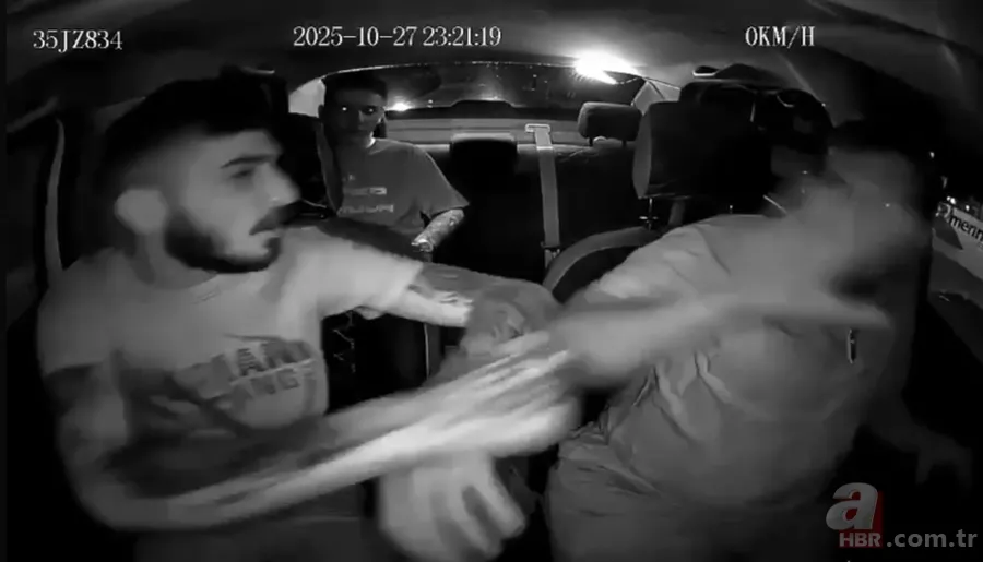 Taksi şoförü yolcusu tarafından darbedildi! O anlar kamerada 5