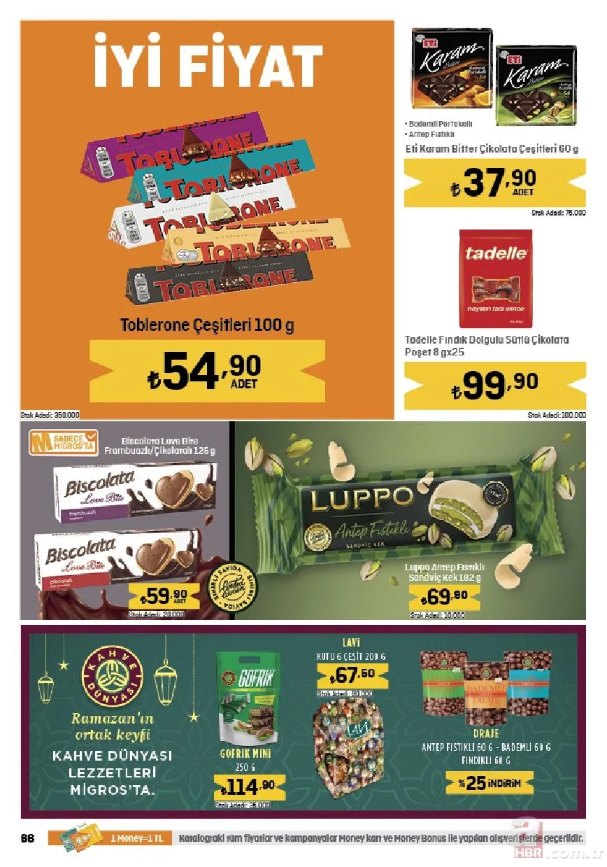 Migros bayrama özel indirim kataloğu yayınladı! 10 Nisan itibari ile bayram şekeri, çikolata ve hediyeliklerde sürpriz fiyat geliyor 7