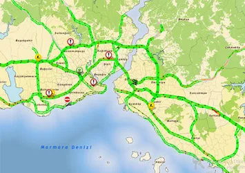 İstanbul'da trafik yoğunluğu sadece yüzde 6