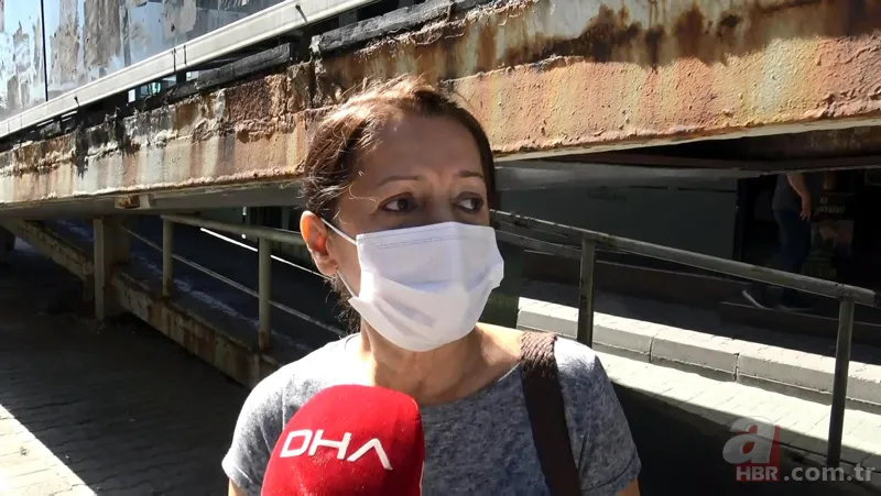 İstanbul’da korkutan görüntü! Bakımsız kalan üst geçit çürüdü 5