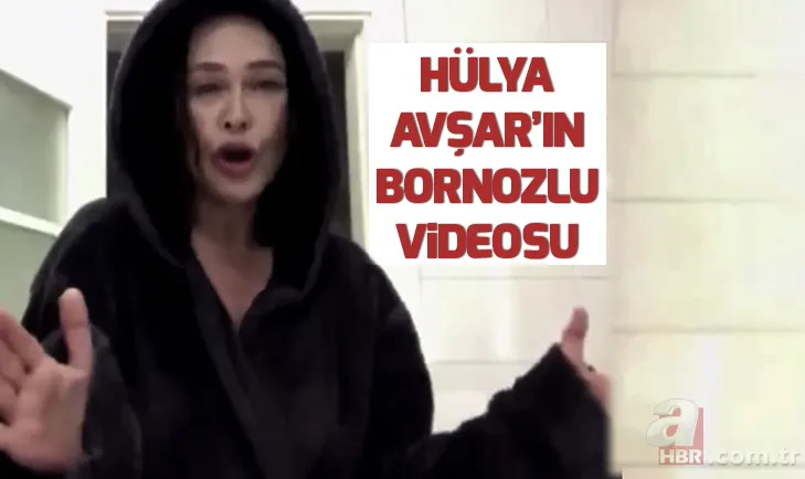 Hülya Avşar'ın bornozlu videosu sosyal medyayı salladı! 3