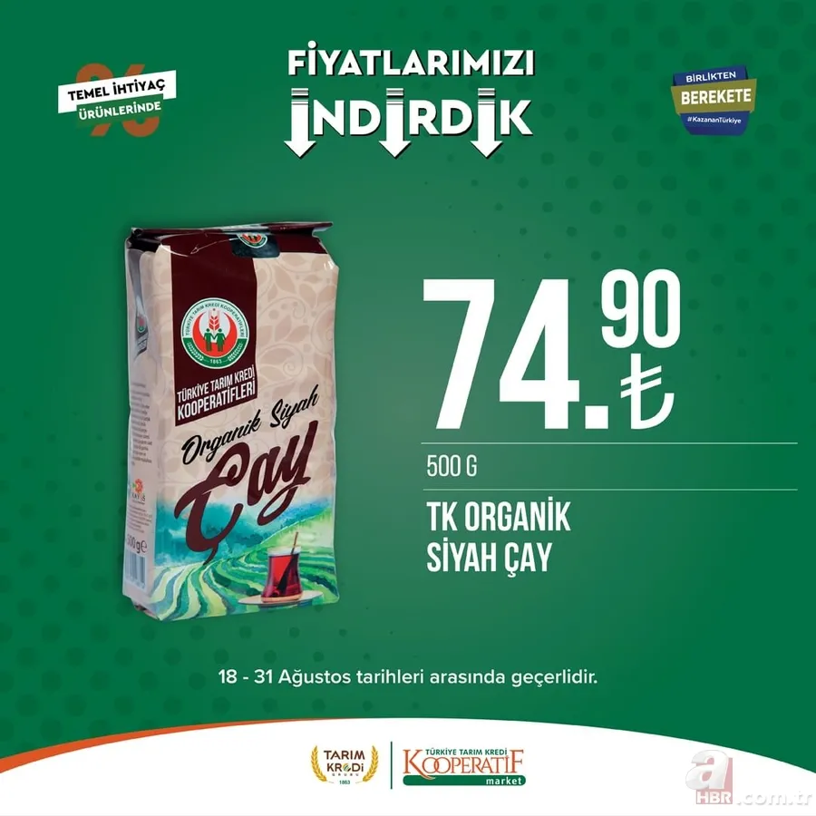 Yeni ürünleri görenler kapıda kuyruk oldu! Tarım Kredi Market listeyi güncellendi! 30'lu yumurta 68.50, Tereyağı 89.90, 40'lı tuvalet kağıdı 168.90 TL... 12