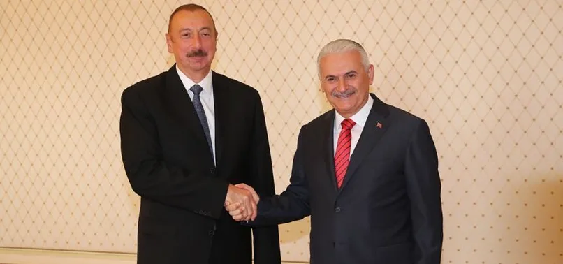 Azerbaycan Cumhurbaşkanı Aliyev, Binali Yıldırım'ı kabul etti