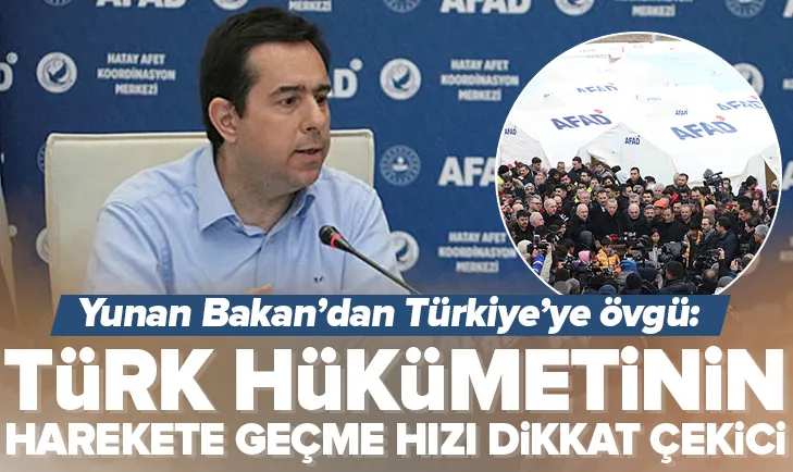 Yunan Bakandan Türkiye’ye övgü