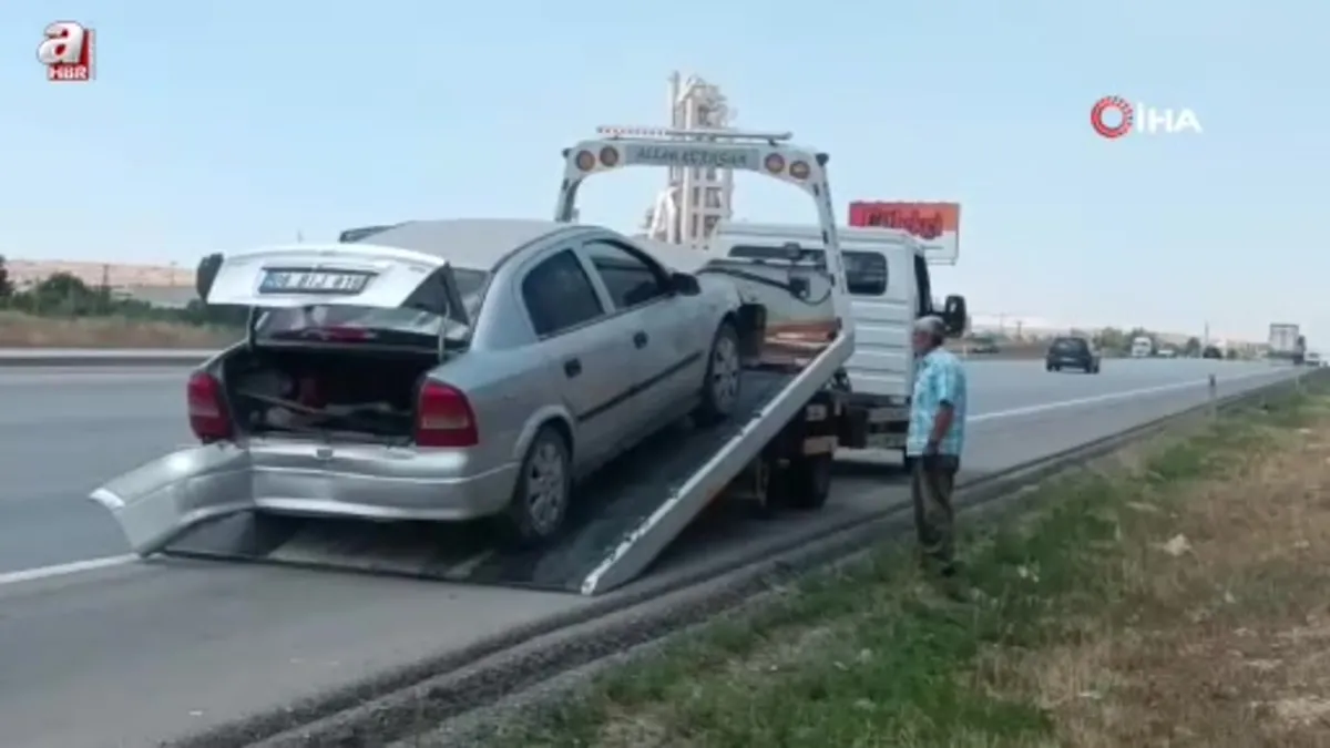 Ankara'da otomobil kontrolden çıktı