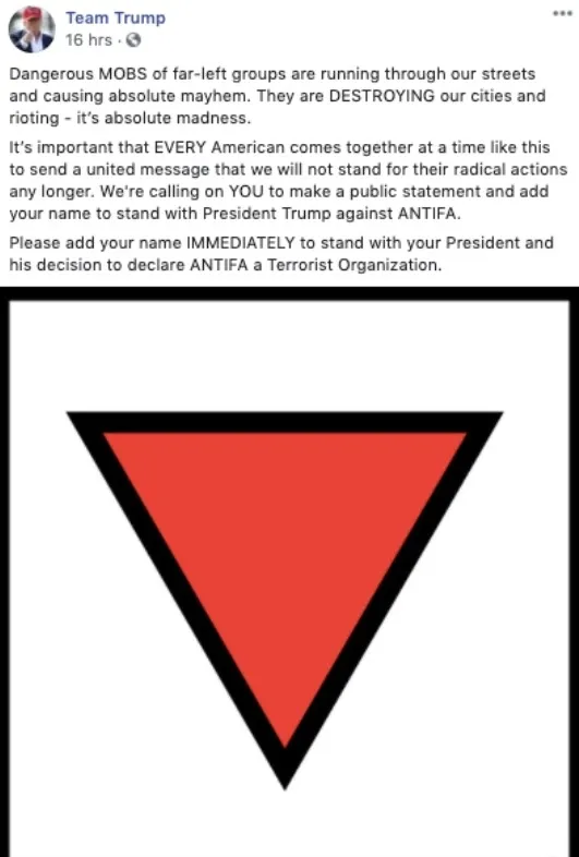 Facebook Trump'ın seçim kampanyasını kaldırdı - 1