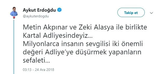 Chp Li Aykut Erdogdu Metin Akpinar Ve Mujdat Gezen E Savunayim Derkenfena Rezil Oldu