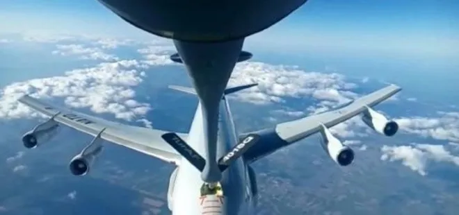MSB görüntüleri paylaştı! NATO uçağına havada yakıt ikmali