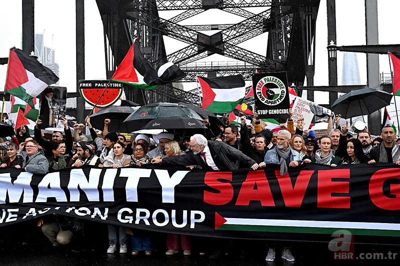 Sydney’de 90 bin kişi İsrail’in Gazze’ye saldırılarını protesto etti: “Soykırım durmalı” 8
