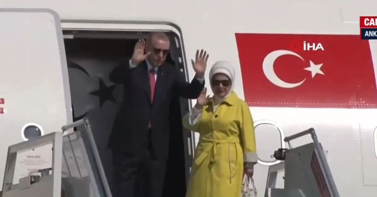 Başkan Erdoğan NATO Liderler Zirvesi için ABD'ye hareket etti