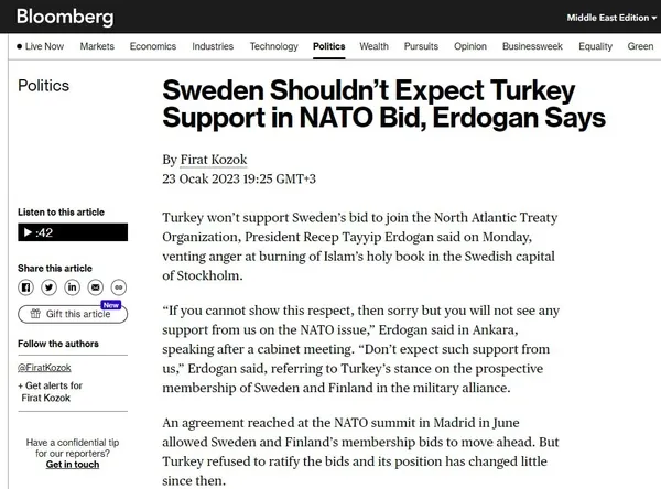 Başkan Erdoğan İsveç’e NATO kapısını kapattı! Batı’nın tetikçileri algıya başladı