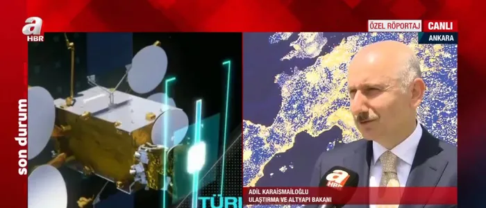 Son dakika: Türksat 5A göreve hazır! Ulaştırma ve Altyapı Bakanı Adil Karaismailoğlu'ndan A Haber'e özel açıklamalar: Uzay Vatan'da güçlü Türkiye! - 1
