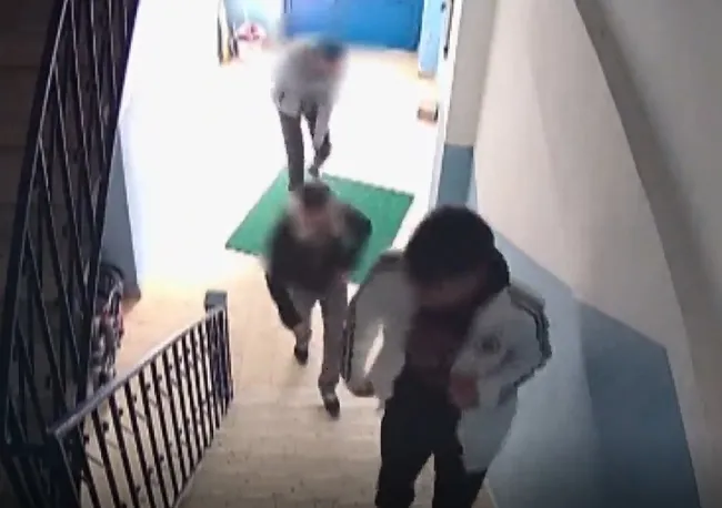 İstanbul’da akılalmaz görüntüler! Hırsızlar eve girmeden önce kavga ettiler - 1