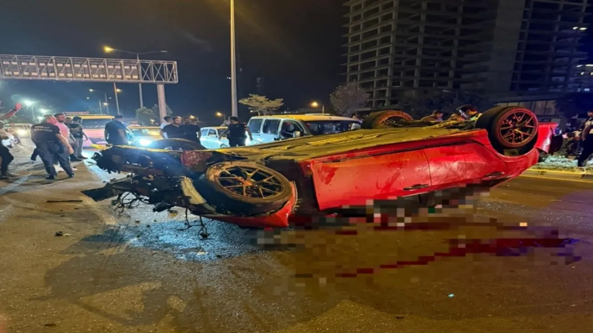 Hatay'da korkunç kaza! Otomobil motosiklete çarpıp takla attı: Ölü ve yaralılar var