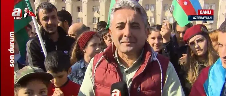 Ermenistan yenilgiyi kabul etti! Azerbaycan halkı büyük coşkusunu A Haber'le paylaştı! Minik kız: Ne oldu Paşinyan?