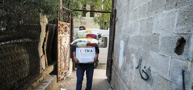 TİKA Filistinli 1100 aileye yardım paketi dağıttı