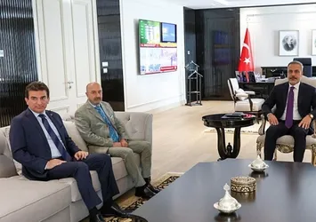 Bakan Fidan OYAK Yönetim Kurulu Başkanı Aksakallı'yı kabul etti